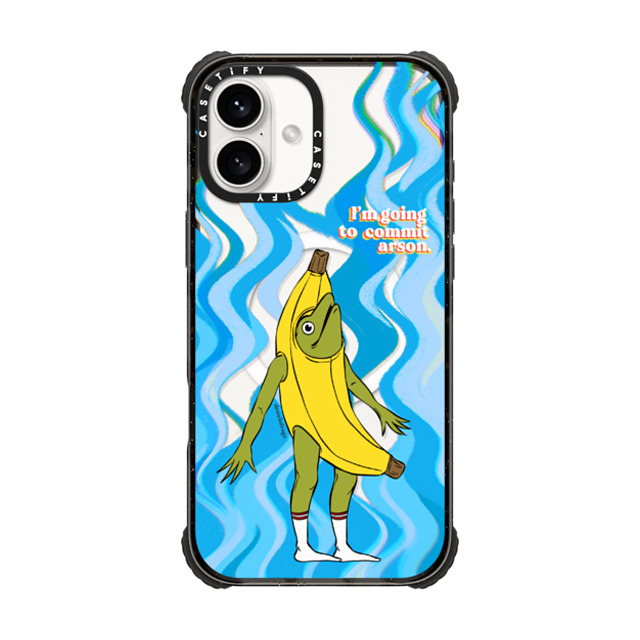 Drawinfrogs x CASETiFY iPhone 16 Plus Case Black ウルトラ インパクトケース MagSafe 対応 Arson Banana Drawinfrogs x CASETiFY iPhone 16 Plus Case Black ウルトラ インパクトケース MagSafe 対応 Arson Banana