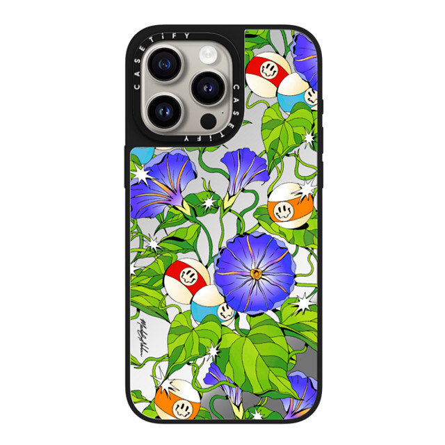 Made by Nelson x CASETiFY iPhone 15 Pro Max Case Silver on Black ミラーケース MagSafe対応 Good Things by Made By Nelson Made by Nelson x CASETiFY iPhone 15 Pro Max Case Silver on Black ミラーケース MagSafe対応 Good Things by Made By Nelson