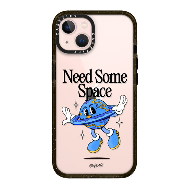 Made by Nelson x CASETiFY iPhone 13 ケース ブラック インパクトケース Need Some Space Clear by Made By Nelson