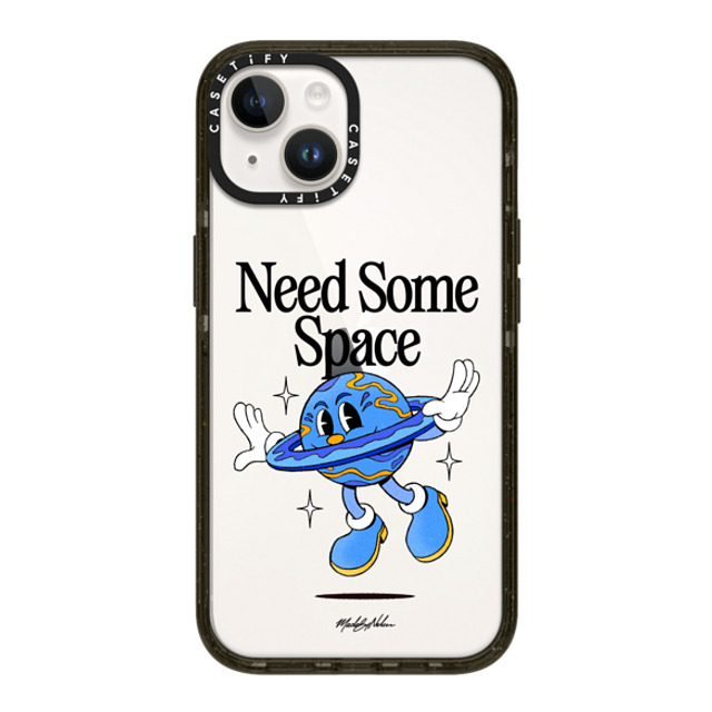 Made by Nelson x CASETiFY iPhone 14 ケース ブラック インパクトケース Need Some Space Clear by Made By Nelson