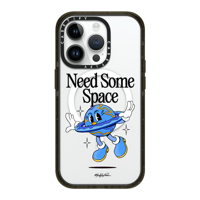 Made by Nelson x CASETiFY iPhone 14 Pro ケース ブラック インパクトケース MagSafe対応 Need Some Space Clear by Made By Nelson