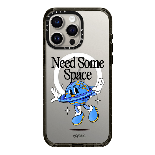 Made by Nelson x CASETiFY iPhone 15 Pro Max ケース ブラック インパクトケース MagSafe対応 Need Some Space Clear by Made By Nelson