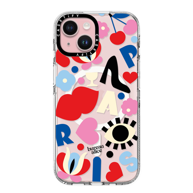 CASETiFY iPhone 15 Case クリア クリア ケース MagSafe対応 Alice Bureau - Stickers alice hoffmann Back to School CASETiFY iPhone 15 Case クリア クリア ケース MagSafe対応 Alice Bureau - Stickers alice hoffmann Back to School