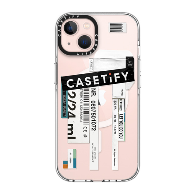 Kunel Gaur x CASETiFY iPhone 13 ケース クリア クリア ケース MagSafe対応 Casetify