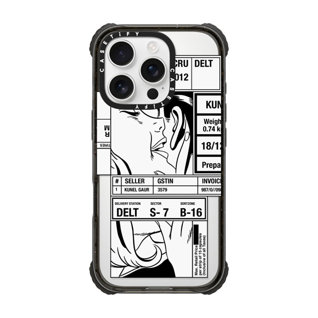 Kunel Gaur x CASETiFY iPhone 16 Pro ケース Sticker,Dark Academia ブラック ウルトラ インパクトケース MagSafe 対応 The Secret Father's Day Kunel Gaur x CASETiFY iPhone 16 Pro ケース Sticker,Dark Academia ブラック ウルトラ インパクトケース MagSafe 対応 The Secret Father's Day
