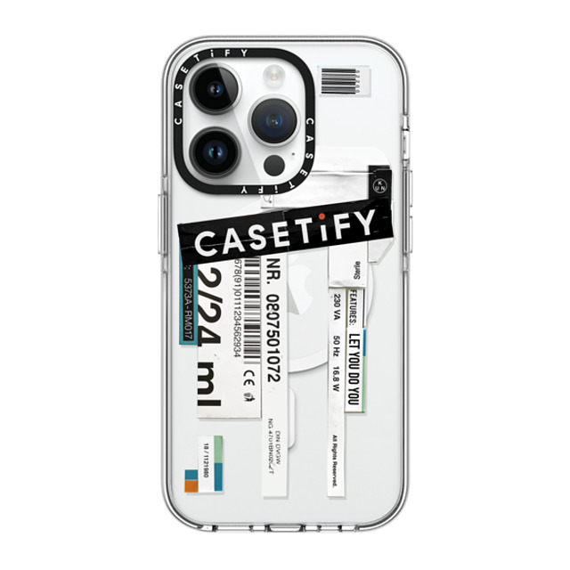 Kunel Gaur x CASETiFY iPhone 14 Pro ケース クリア クリア ケース MagSafe対応 Casetify