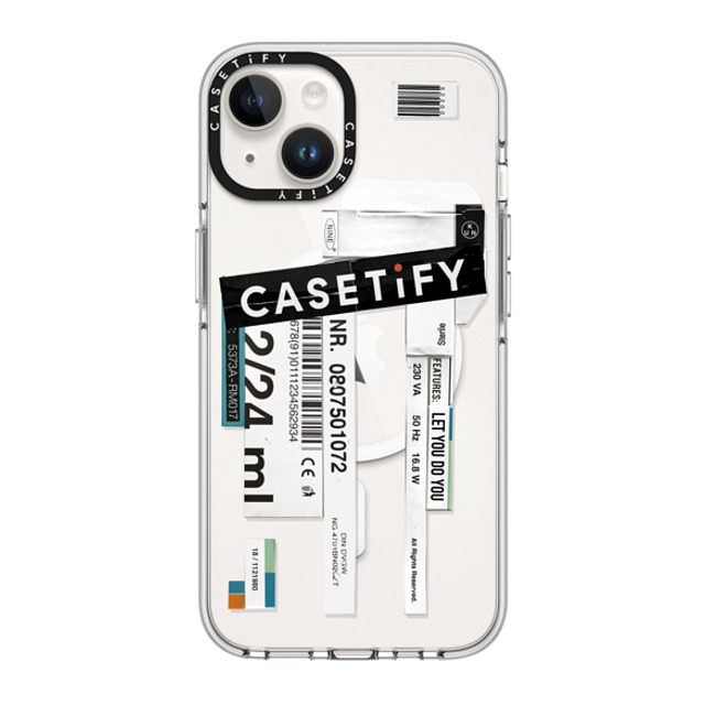 Kunel Gaur x CASETiFY iPhone 14 ケース クリア クリア ケース MagSafe対応 Casetify