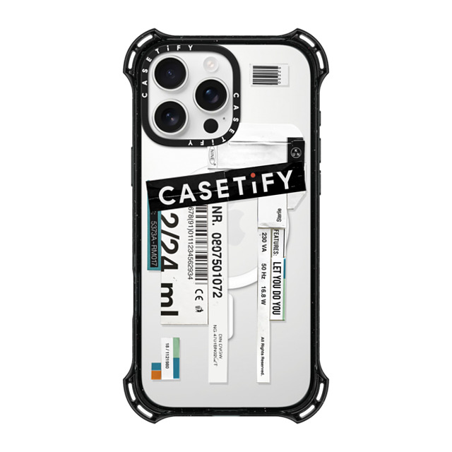 Kunel Gaur x CASETiFY iPhone 16 Pro Max ケース ブラック バウンスケース Casetify