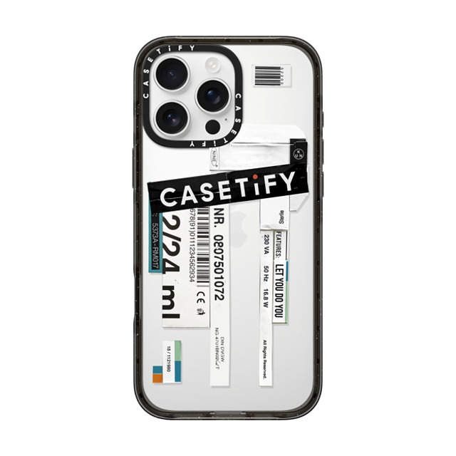 Kunel Gaur x CASETiFY iPhone 16 Pro Max ケース ブラック インパクトケース Casetify