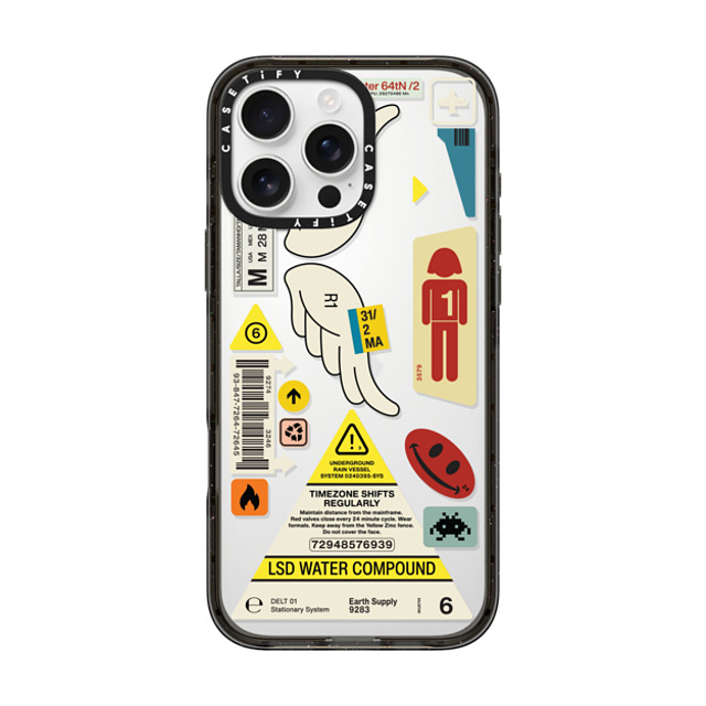 Kunel Gaur x CASETiFY iPhone 16 Pro Max ケース Futurism,Hype ブラック インパクトケース Timezone Back to School Kunel Gaur x CASETiFY iPhone 16 Pro Max ケース Futurism,Hype ブラック インパクトケース Timezone Back to School