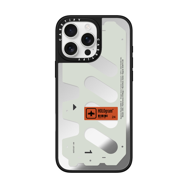 Kunel Gaur x CASETiFY iPhone 16 Pro Max ケース Futurism,Hype Silver on Black ミラーケース MagSafe対応 HOLOgram (White) Back to School Kunel Gaur x CASETiFY iPhone 16 Pro Max ケース Futurism,Hype Silver on Black ミラーケース MagSafe対応 HOLOgram (White) Back to School