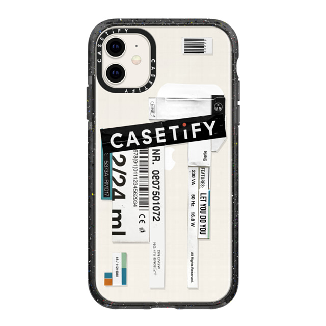 Kunel Gaur x CASETiFY iPhone 11 ケース ブラック インパクトケース CASETiFY