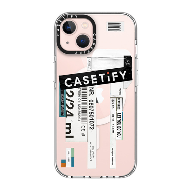 Kunel Gaur x CASETiFY iPhone 13 ケース クリア クリア ケース MagSafe対応 CASETiFY