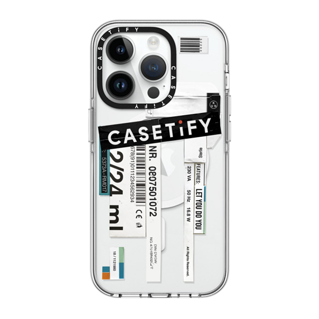 Kunel Gaur x CASETiFY iPhone 14 Pro ケース クリア クリア ケース MagSafe対応 CASETiFY