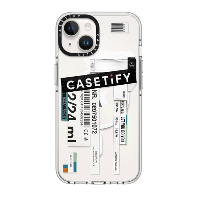 Kunel Gaur x CASETiFY iPhone 14 ケース クリア クリア ケース MagSafe対応 CASETiFY