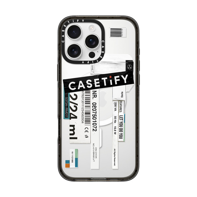 Kunel Gaur x CASETiFY iPhone 16 Pro Max ケース ブラック インパクトケース MagSafe対応 CASETiFY