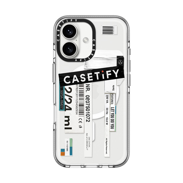 Kunel Gaur x CASETiFY iPhone 16 ケース クリア クリア ケース MagSafe対応 CASETiFY