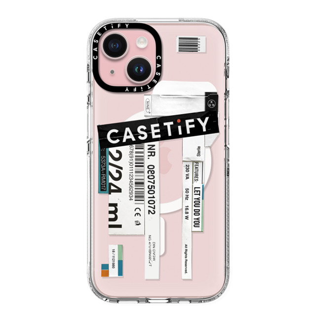 Kunel Gaur x CASETiFY iPhone 15 ケース クリア クリア ケース MagSafe対応 CASETiFY