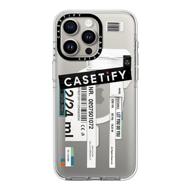 Kunel Gaur x CASETiFY iPhone 15 Pro Max ケース クリア クリア ケース MagSafe対応 CASETiFY