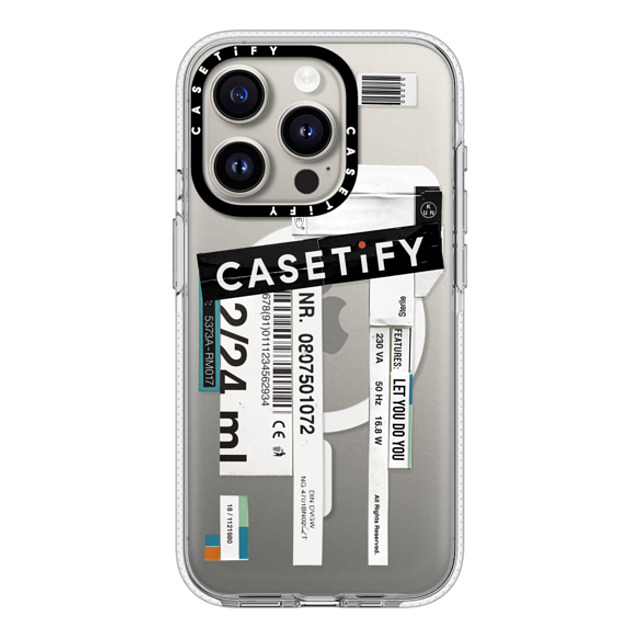 Kunel Gaur x CASETiFY iPhone 15 Pro ケース クリア クリア ケース MagSafe対応 CASETiFY