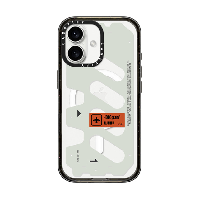 Kunel Gaur x CASETiFY iPhone 16 Case Futurism,Hype Black Impact Case MagSafe Compatible HOLOgram (White) Back to School Kunel Gaur x CASETiFY iPhone 16 Case Futurism,Hype Black Impact Case MagSafe Compatible HOLOgram (White) Back to School