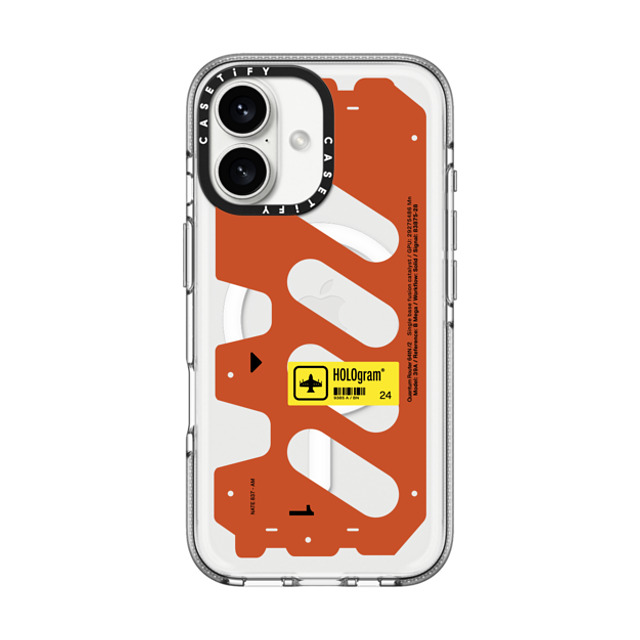 Kunel Gaur x CASETiFY iPhone 16 Case Futurism,Hype クリア クリア ケース MagSafe対応 HOLOgram (Red) Mother's Day Kunel Gaur x CASETiFY iPhone 16 Case Futurism,Hype クリア クリア ケース MagSafe対応 HOLOgram (Red) Mother's Day