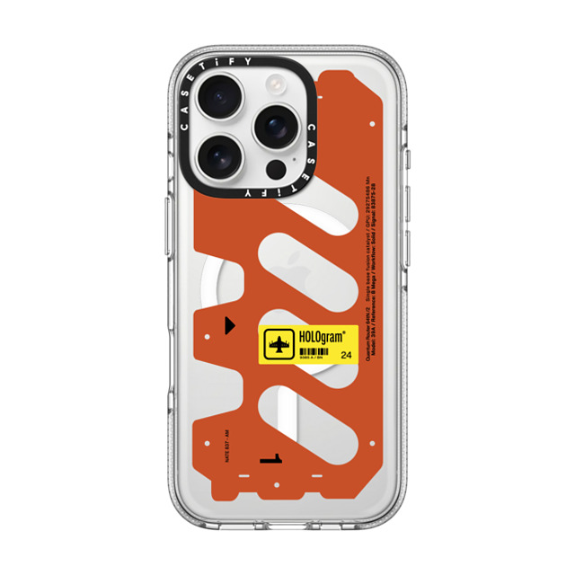 Kunel Gaur x CASETiFY iPhone 16 Pro Case Futurism,Hype クリア クリア ケース MagSafe対応 HOLOgram (Red) Mother's Day Kunel Gaur x CASETiFY iPhone 16 Pro Case Futurism,Hype クリア クリア ケース MagSafe対応 HOLOgram (Red) Mother's Day