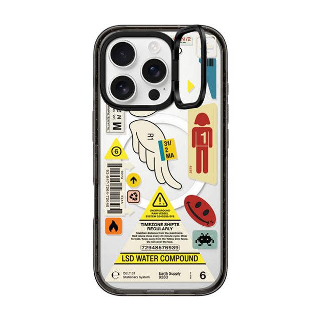 Kunel Gaur x CASETiFY iPhone 16 Pro ケース Futurism,Hype ブラック インパクトリングスタンドケース MagSafe対応 Timezone Father's Day Kunel Gaur x CASETiFY iPhone 16 Pro ケース Futurism,Hype ブラック インパクトリングスタンドケース MagSafe対応 Timezone Father's Day