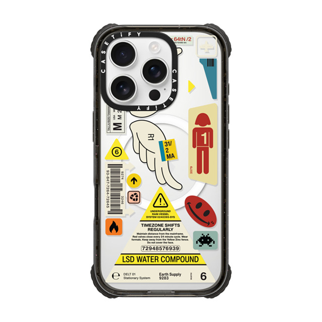 Kunel Gaur x CASETiFY iPhone 16 Pro Case Futurism,Hype Black ウルトラ インパクトケース MagSafe 対応 Timezone Father's Day Kunel Gaur x CASETiFY iPhone 16 Pro Case Futurism,Hype Black ウルトラ インパクトケース MagSafe 対応 Timezone Father's Day