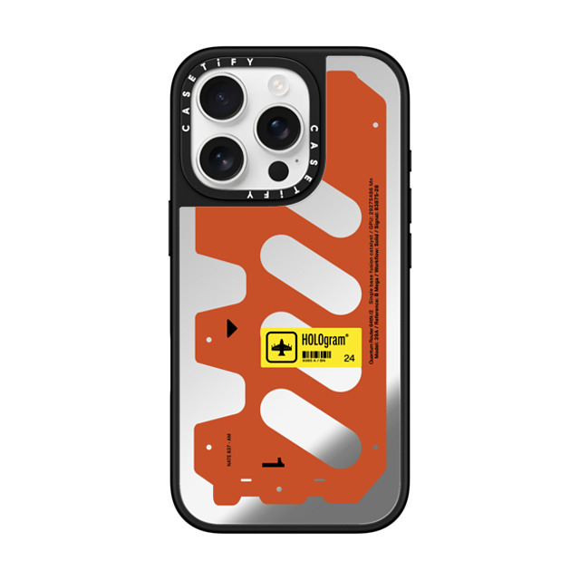 Kunel Gaur x CASETiFY iPhone 16 Pro Case Futurism,Hype Silver on Black ミラーケース MagSafe対応 HOLOgram (Red) Back to School Kunel Gaur x CASETiFY iPhone 16 Pro Case Futurism,Hype Silver on Black ミラーケース MagSafe対応 HOLOgram (Red) Back to School