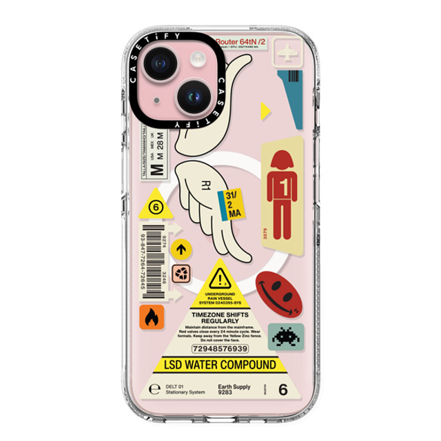 Kunel Gaur x CASETiFY iPhone 15 ケース Futurism,Hype クリア クリア ケース MagSafe対応 Timezone Father's Day Kunel Gaur x CASETiFY iPhone 15 ケース Futurism,Hype クリア クリア ケース MagSafe対応 Timezone Father's Day