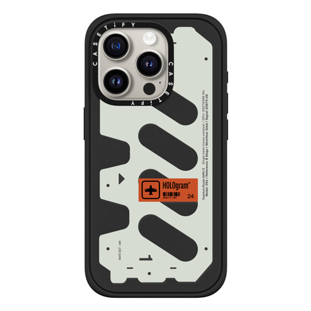 Kunel Gaur x CASETiFY iPhone 15 Pro Case Futurism,Hype Matte Black Impact Case MagSafe Compatible HOLOgram (White) Back to School Kunel Gaur x CASETiFY iPhone 15 Pro Case Futurism,Hype Matte Black Impact Case MagSafe Compatible HOLOgram (White) Back to School