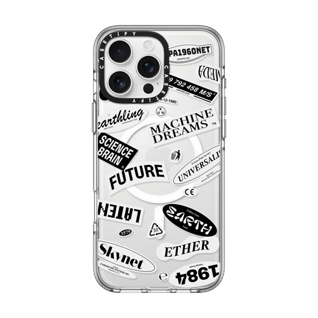 Kunel Gaur x CASETiFY iPhone 16 Pro Max ケース Sticker,Typography クリア クリア ケース MagSafe対応 Codex Father's Day Kunel Gaur x CASETiFY iPhone 16 Pro Max ケース Sticker,Typography クリア クリア ケース MagSafe対応 Codex Father's Day