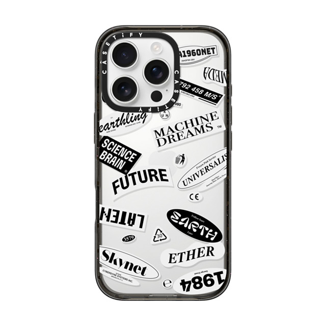 Kunel Gaur x CASETiFY iPhone 16 Pro Case Sticker,Typography Black インパクトケース Codex Mother's Day Kunel Gaur x CASETiFY iPhone 16 Pro Case Sticker,Typography Black インパクトケース Codex Mother's Day