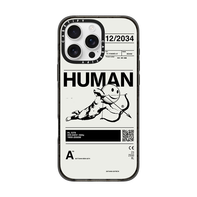 Kunel Gaur x CASETiFY iPhone 16 Pro Max Case Icon,Typography Black Impact Case MagSafe Compatible Human Back to School Kunel Gaur x CASETiFY iPhone 16 Pro Max Case Icon,Typography Black Impact Case MagSafe Compatible Human Back to School