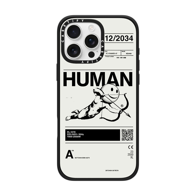 Kunel Gaur x CASETiFY iPhone 16 Pro Max ケース Icon,Typography マットブラック インパクトケース MagSafe対応 Human Father's Day Kunel Gaur x CASETiFY iPhone 16 Pro Max ケース Icon,Typography マットブラック インパクトケース MagSafe対応 Human Father's Day
