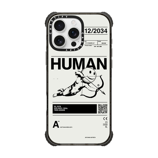 Kunel Gaur x CASETiFY iPhone 16 Pro Max Case Icon,Typography Black ウルトラ インパクトケース MagSafe 対応 Human Back to School Kunel Gaur x CASETiFY iPhone 16 Pro Max Case Icon,Typography Black ウルトラ インパクトケース MagSafe 対応 Human Back to School