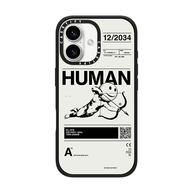 Kunel Gaur x CASETiFY iPhone 16 ケース Icon,Typography マットブラック インパクトケース MagSafe対応 Human Mother's Day Kunel Gaur x CASETiFY iPhone 16 ケース Icon,Typography マットブラック インパクトケース MagSafe対応 Human Mother's Day