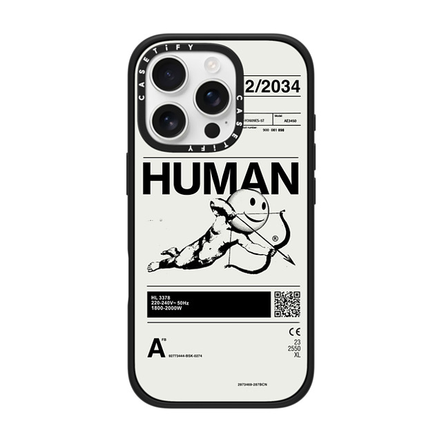 Kunel Gaur x CASETiFY iPhone 16 Pro Case Icon,Typography マットブラック インパクトケース MagSafe対応 Human Mother's Day Kunel Gaur x CASETiFY iPhone 16 Pro Case Icon,Typography マットブラック インパクトケース MagSafe対応 Human Mother's Day