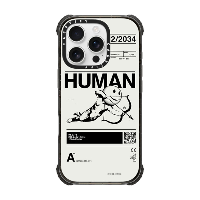 Kunel Gaur x CASETiFY iPhone 16 Pro Case Icon,Typography Black ウルトラ インパクトケース MagSafe 対応 Human Father's Day Kunel Gaur x CASETiFY iPhone 16 Pro Case Icon,Typography Black ウルトラ インパクトケース MagSafe 対応 Human Father's Day