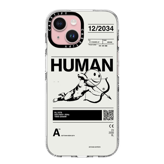 Kunel Gaur x CASETiFY iPhone 15 Case Icon,Typography Clear Clear Case MagSafe Compatible Human Father's Day Kunel Gaur x CASETiFY iPhone 15 Case Icon,Typography Clear Clear Case MagSafe Compatible Human Father's Day