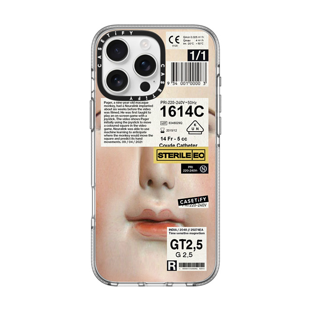 Kunel Gaur x CASETiFY iPhone 16 Pro Max ケース Sticker,Typography クリア クリア ケース MagSafe対応 Neuralink Father's Day Kunel Gaur x CASETiFY iPhone 16 Pro Max ケース Sticker,Typography クリア クリア ケース MagSafe対応 Neuralink Father's Day