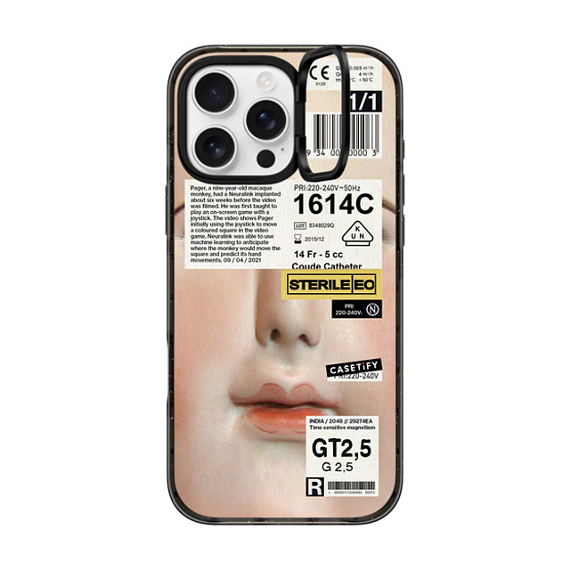 Kunel Gaur x CASETiFY iPhone 16 Pro Max Case Sticker,Typography Black インパクトリングスタンドケース MagSafe対応 Neuralink Father's Day Kunel Gaur x CASETiFY iPhone 16 Pro Max Case Sticker,Typography Black インパクトリングスタンドケース MagSafe対応 Neuralink Father's Day
