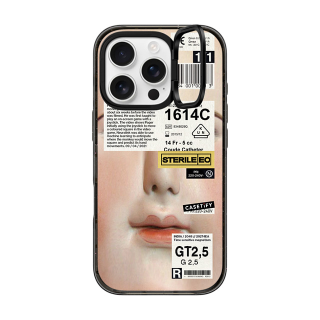 Kunel Gaur x CASETiFY iPhone 16 Pro Case Sticker,Typography Black インパクトリングスタンドケース MagSafe対応 Neuralink Father's Day Kunel Gaur x CASETiFY iPhone 16 Pro Case Sticker,Typography Black インパクトリングスタンドケース MagSafe対応 Neuralink Father's Day