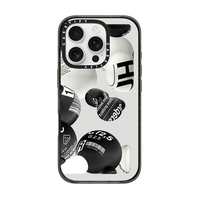 Kunel Gaur x CASETiFY iPhone 16 Pro Case Pattern,Typography Black Impact Case MagSafe Compatible Ferro Fluid Mother's Day Kunel Gaur x CASETiFY iPhone 16 Pro Case Pattern,Typography Black Impact Case MagSafe Compatible Ferro Fluid Mother's Day