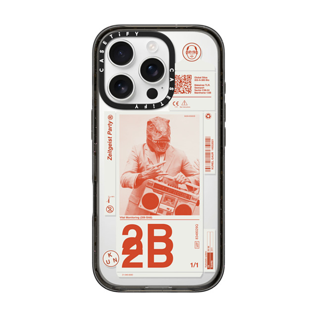Kunel Gaur x CASETiFY iPhone 16 Pro ケース Sticker,Typography ブラック インパクトケース Zeitgeist Party Back to School Kunel Gaur x CASETiFY iPhone 16 Pro ケース Sticker,Typography ブラック インパクトケース Zeitgeist Party Back to School