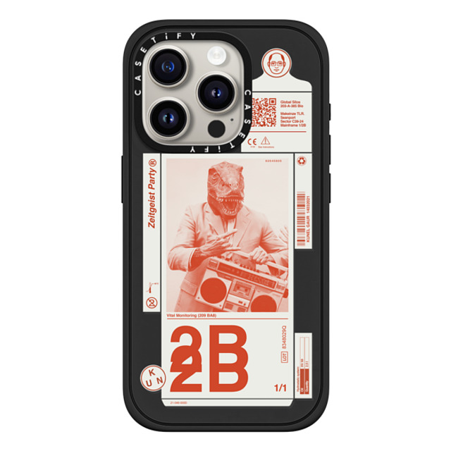 Kunel Gaur x CASETiFY iPhone 15 Pro ケース Sticker,Typography マットブラック インパクトケース MagSafe対応 Zeitgeist Party Back to School Kunel Gaur x CASETiFY iPhone 15 Pro ケース Sticker,Typography マットブラック インパクトケース MagSafe対応 Zeitgeist Party Back to School