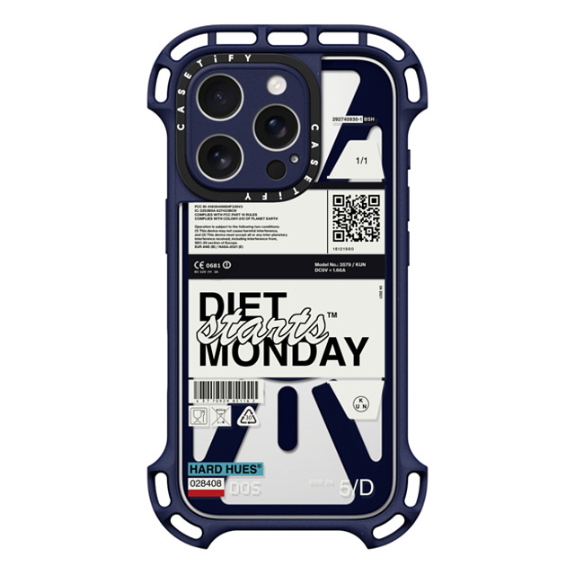Kunel Gaur x CASETiFY iPhone 16 Pro Case Sticker,Typography インディゴ ウルトラ バウンスケース MagSafe対応 Diet Starts Monday Mother's Day Kunel Gaur x CASETiFY iPhone 16 Pro Case Sticker,Typography インディゴ ウルトラ バウンスケース MagSafe対応 Diet Starts Monday Mother's Day