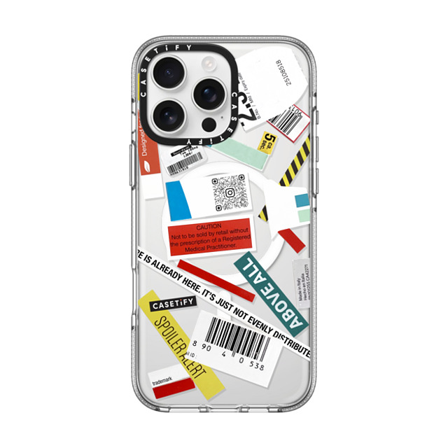 Kunel Gaur x CASETiFY iPhone 16 Pro Max ケース Sticker,Quote クリア クリア ケース MagSafe対応 The Future Is Already Here Father's Day Kunel Gaur x CASETiFY iPhone 16 Pro Max ケース Sticker,Quote クリア クリア ケース MagSafe対応 The Future Is Already Here Father's Day