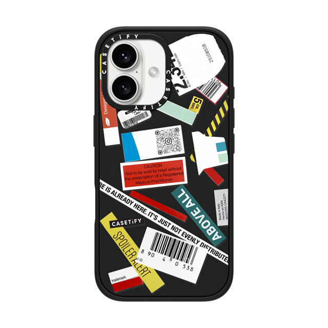 Kunel Gaur x CASETiFY iPhone 16 Case Sticker,Quote Matte Black Impact Case MagSafe Compatible The Future Is Already Here Father's Day Kunel Gaur x CASETiFY iPhone 16 Case Sticker,Quote Matte Black Impact Case MagSafe Compatible The Future Is Already Here Father's Day